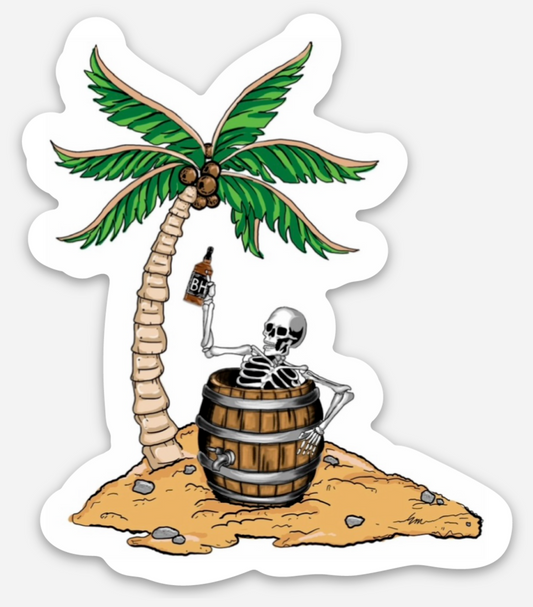 Bourbon Bones Sticker